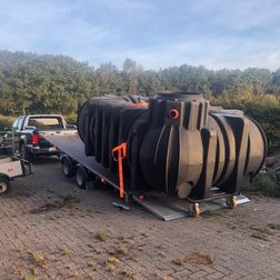 7500 liter tank bij de Belgische grens